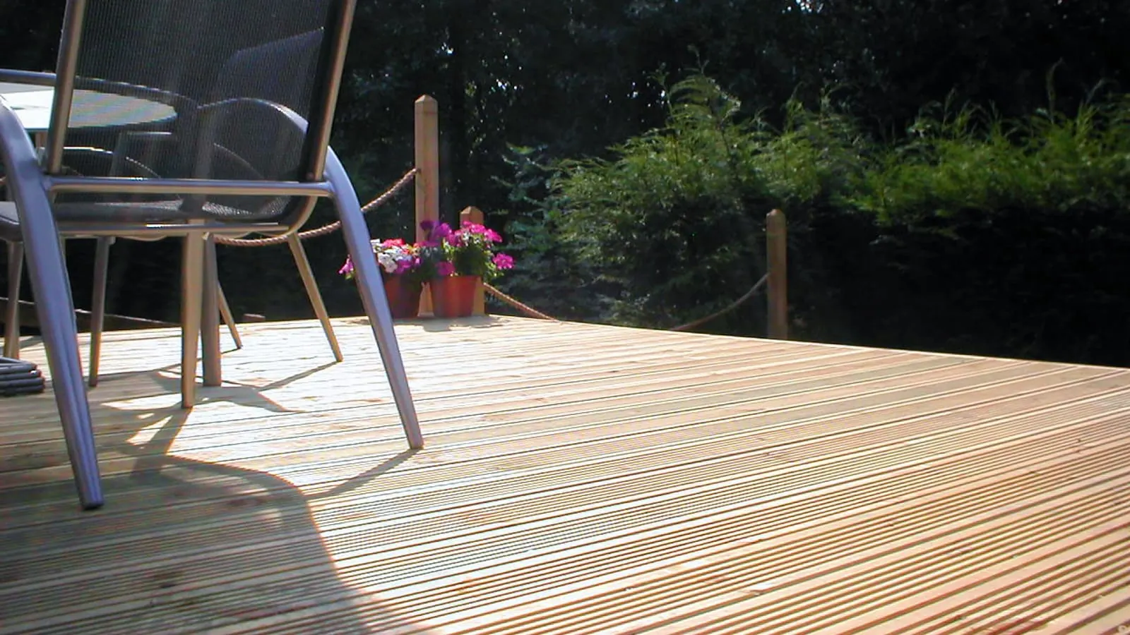Wooden Decking work carried out by Bespoke Paving
